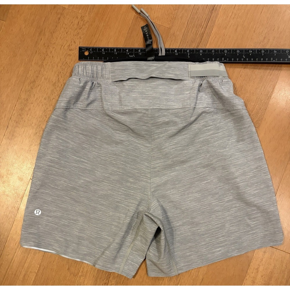 Lululemon Shorts Mens Small Gray Surge Lined Athletic Running Gym Workout Active